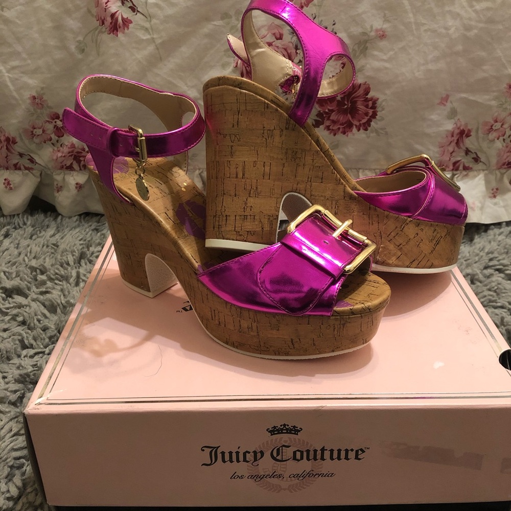 JUICY COUTURE | HOT PINK HEELS | SIZE 7